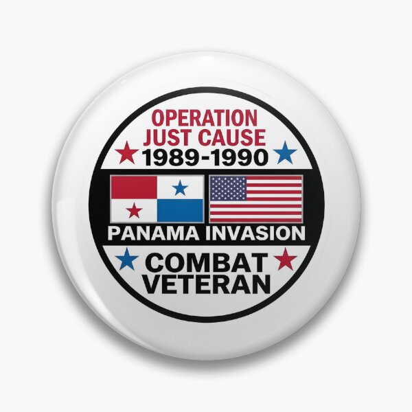 Item preview, Operation Just Cause Panama Invasion Combat Veteran Commemorative Patch designed and sold by CharlieDesings.