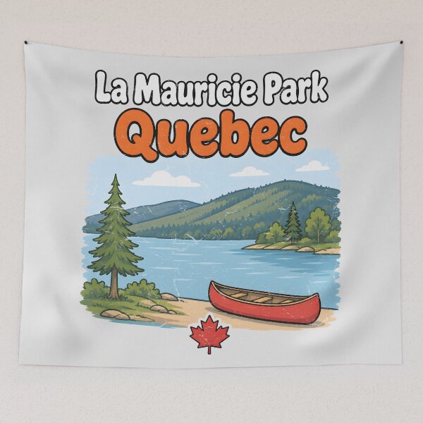 Item preview, La Mauricie Cute Lake Quebec designed and sold by HowToCanadian.