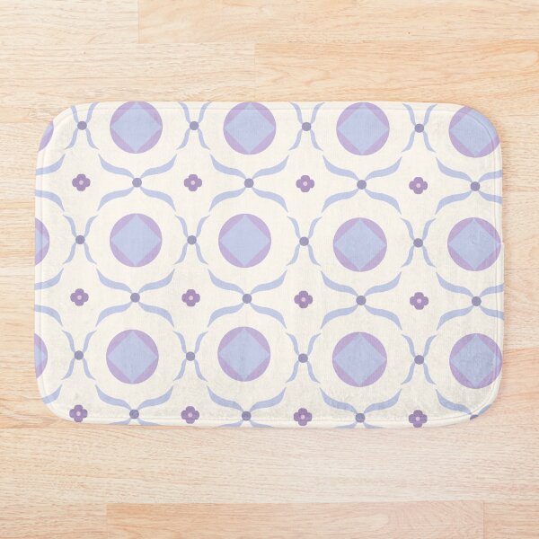 Aperçu de l'œuvre Motif géométrique rétro en treillis violet clair créée et vendue par SbRandomLab.