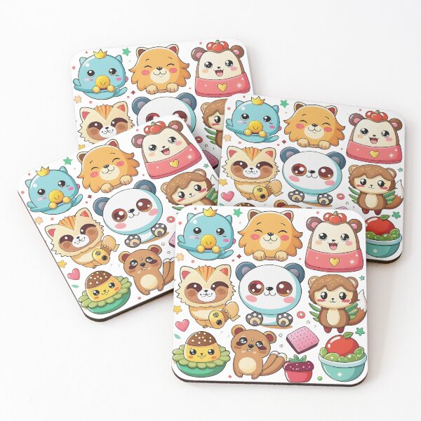 Item preview, Adorable Kawaii Animal & Sweet Treat Sticker Collection designed and sold by ralietamartani.