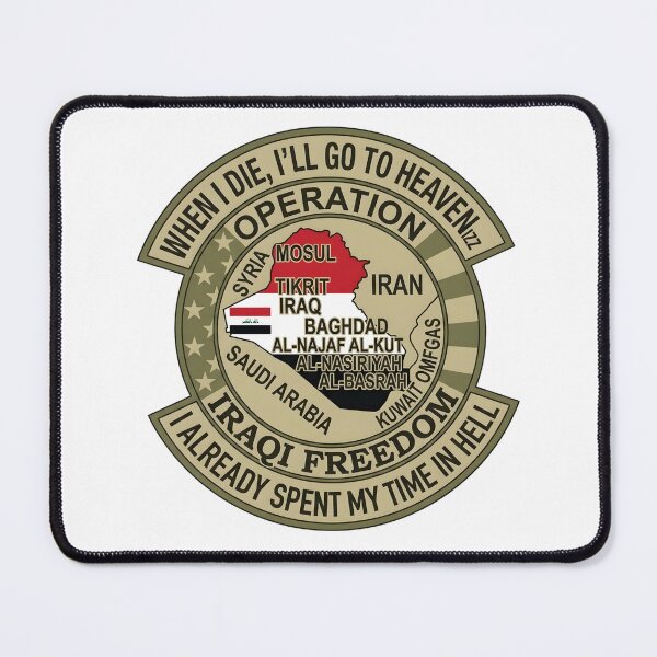 Item preview, Operation Iraqi Freedom Veteran "Time in Hell" Commemorative Patch designed and sold by CharlieDesings.