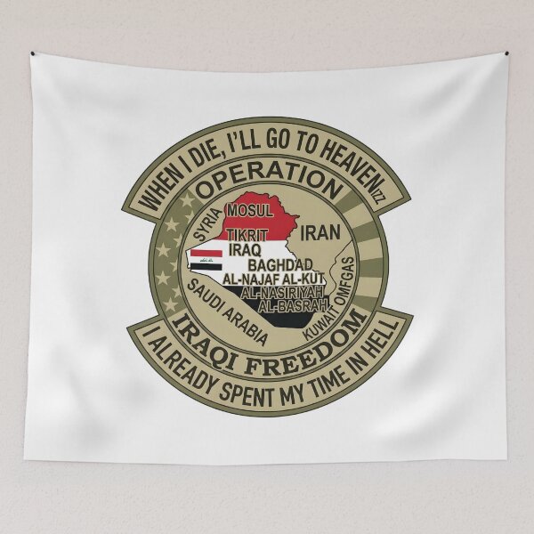 Item preview, Operation Iraqi Freedom Veteran "Time in Hell" Commemorative Patch designed and sold by CharlieDesings.