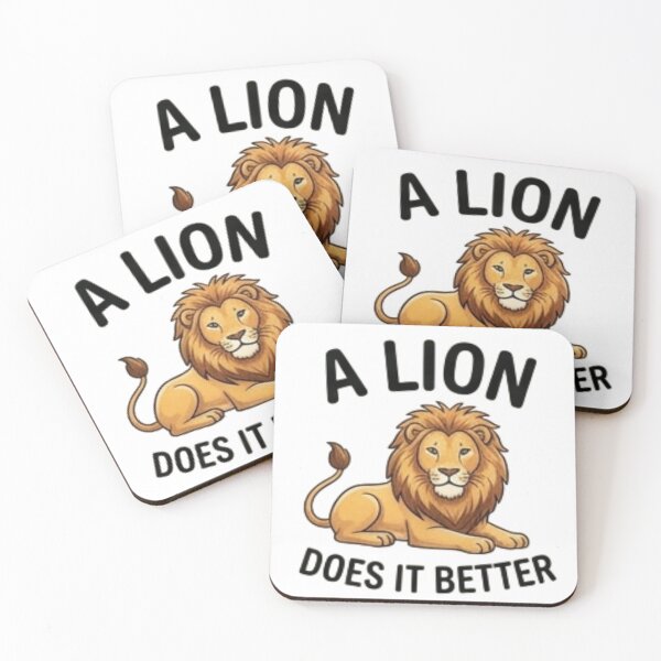Item preview, A Lion Does It Better — Funny Lion Lover Design designed and sold by Tipsy24.