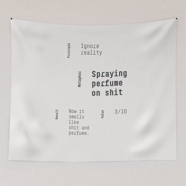 Item preview, Crisis Of Meaning phrases with meaning Typography Poster designed and sold by drTerrens.