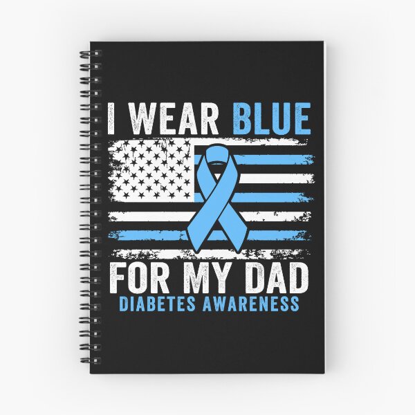 Item preview, I Wear Blue For My Dad Diabetes Awareness Blue Ribbon Family Support designed and sold by 76Valeria.