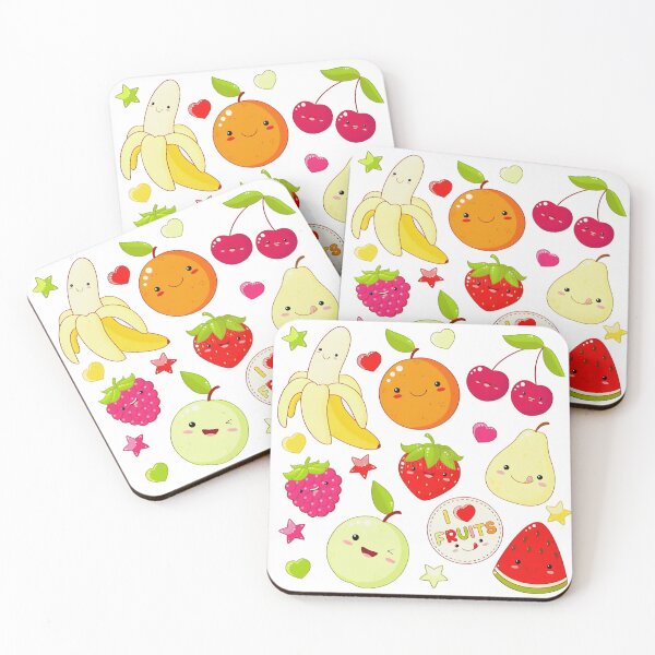 Item preview, Adorable Cartoon Fruits Clipart Collection designed and sold by ralietamartani.