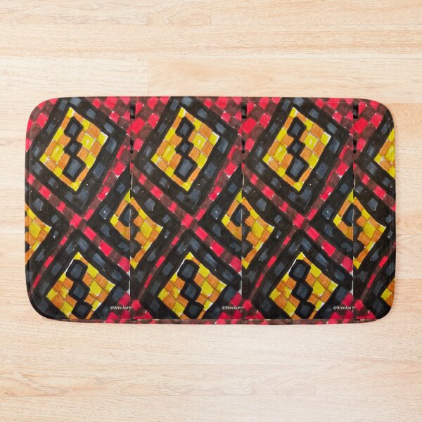 Item preview, Red and Orange Pixel Diamonds  designed and sold by DancingCreek.