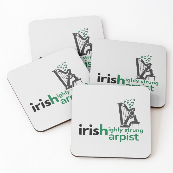 Item preview, Amusing Irish Highly Strung Harpist. designed and sold by MPC-Mince-Pies.