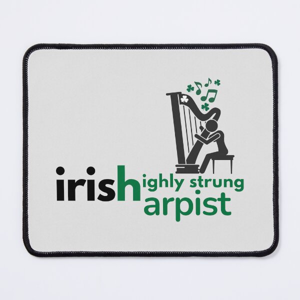 Item preview, Amusing Irish Highly Strung Harpist. designed and sold by MPC-Mince-Pies.