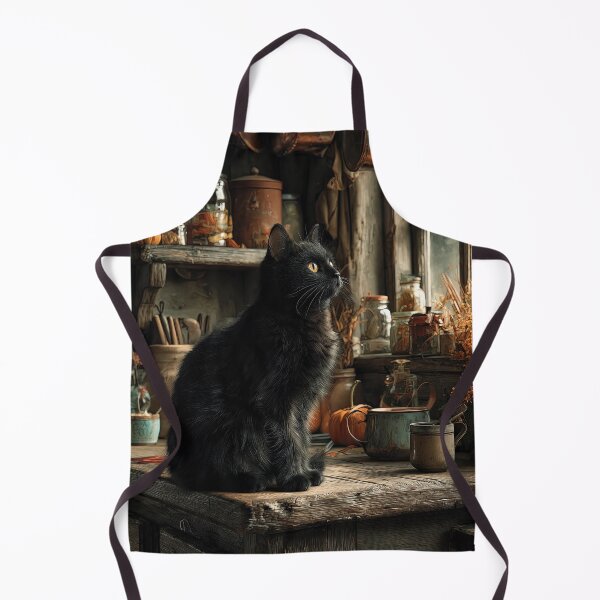 Item preview, Quiet Autumn Morning with a Black Cat designed and sold by Erika Kaisersot.