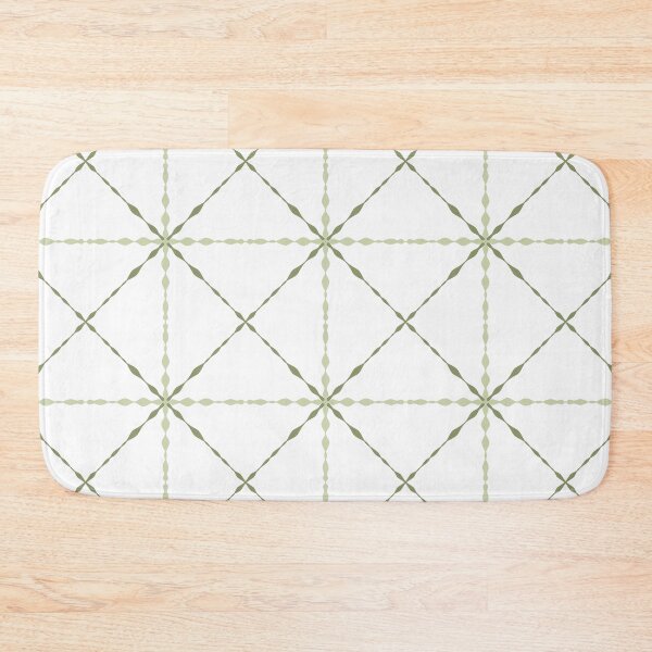 Item preview, Sage Green Minimal Geometric Lattice Pattern designed and sold by SbRandomLab.