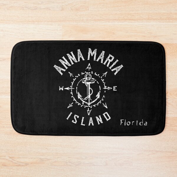 Item preview, Anna Maria Island Florida, FL Nautical Compass Rose, Lazy Tide Vibe, Sailing Sailboat Anchor Souvenir designed and sold by ArtByBollwitt.