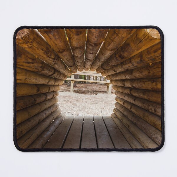 Item preview, Wooden Tunnel Structure in a Scenic Outdoor Playground Area designed and sold by Nmallia.