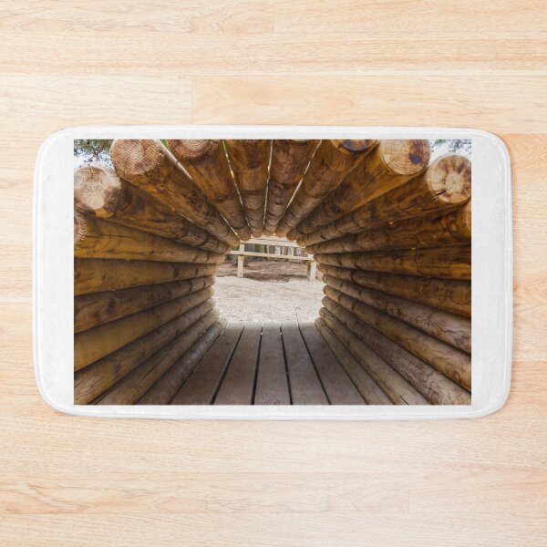 Item preview, Wooden Tunnel Structure in a Scenic Outdoor Playground Area designed and sold by Nmallia.