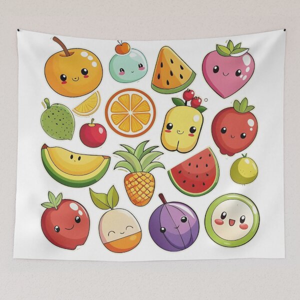 Item preview, Vibrant Cartoon Fruit Doodles and Slices Collection designed and sold by ralietamartani.