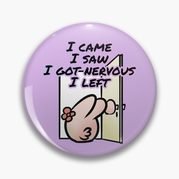 Item preview, I came, I saw, I got nervous, I left - Claninchen bunny designed and sold by Claninchen.