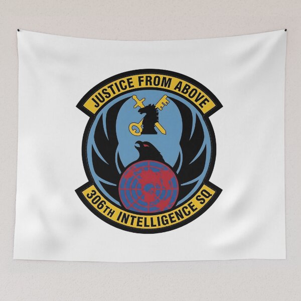 Item preview, USAF 306th Intelligence Squadron "Justice From Above" Patch designed and sold by CharlieDesings.