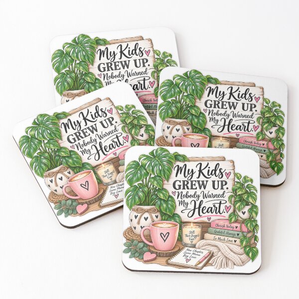 Item preview, My Kids Grew Up, Nobody Warned My Heart – Empty Nest Mom Saying designed and sold by CottageGardenCo.