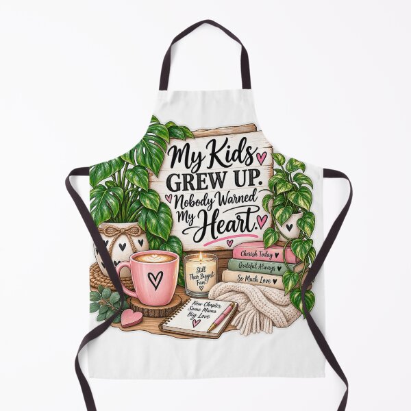 Item preview, My Kids Grew Up, Nobody Warned My Heart – Empty Nest Mom Saying designed and sold by CottageGardenCo.