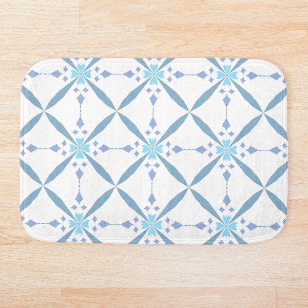 Aperçu de l'œuvre Motif géométrique de mosaïque bleue créée et vendue par SbRandomLab.