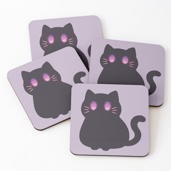 Item preview, Glowing Eyes Black Cat designed and sold by Gkinoki.