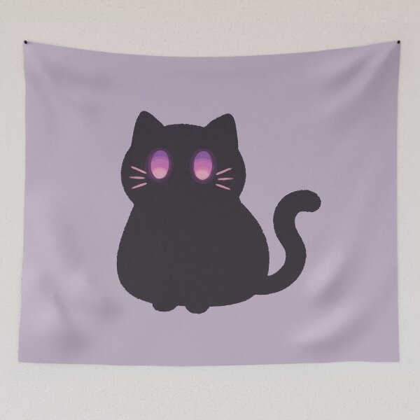 Item preview, Glowing Eyes Black Cat designed and sold by Gkinoki.