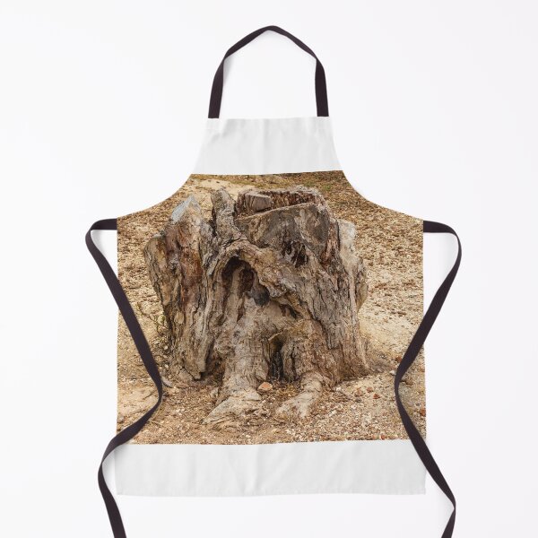Item preview, Aged Tree Stump in a Dry Arid Landscape Reflecting Nature's Resilience designed and sold by Nmallia.