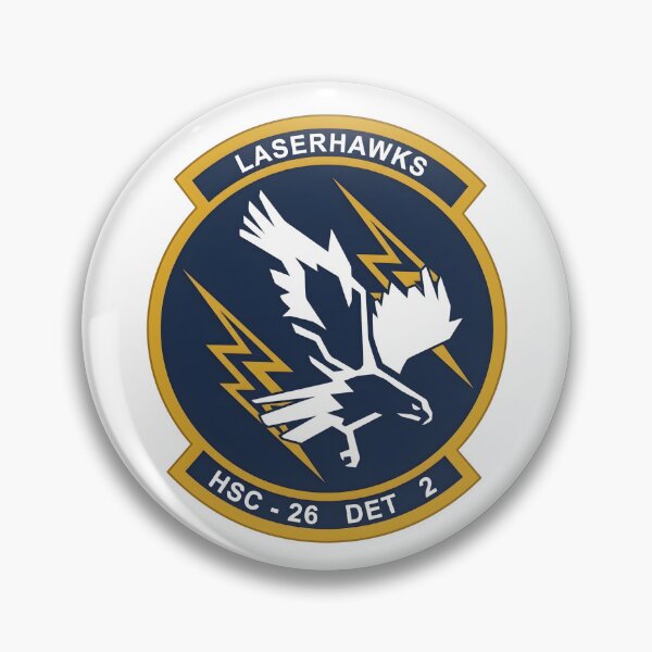 Item preview, US Navy HSC-26 Detachment 2 "Chargers / Laserhawks" Patch designed and sold by CharlieDesings.