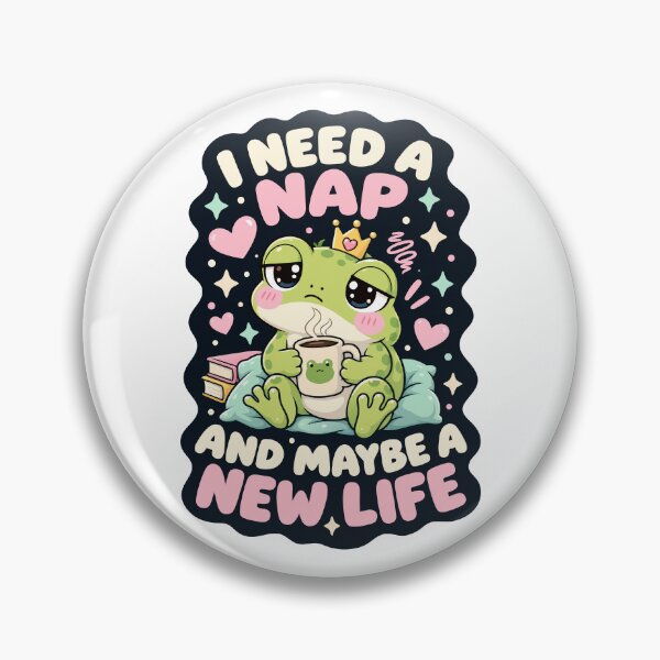 Item preview, I need a nap and maybe a new life frog humor designed and sold by HandicraftArt.