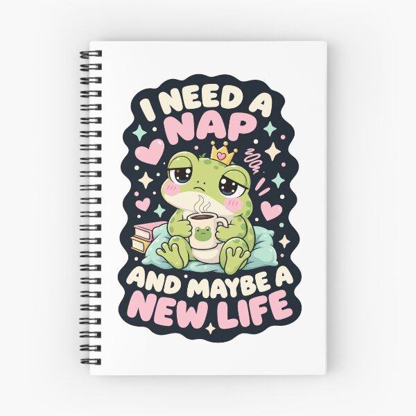 Item preview, I need a nap and maybe a new life frog humor designed and sold by HandicraftArt.