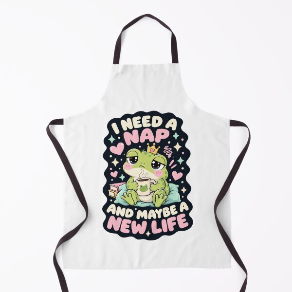 Item preview, I need a nap and maybe a new life frog humor designed and sold by HandicraftArt.