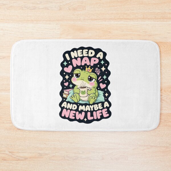 Item preview, I need a nap and maybe a new life frog humor designed and sold by HandicraftArt.