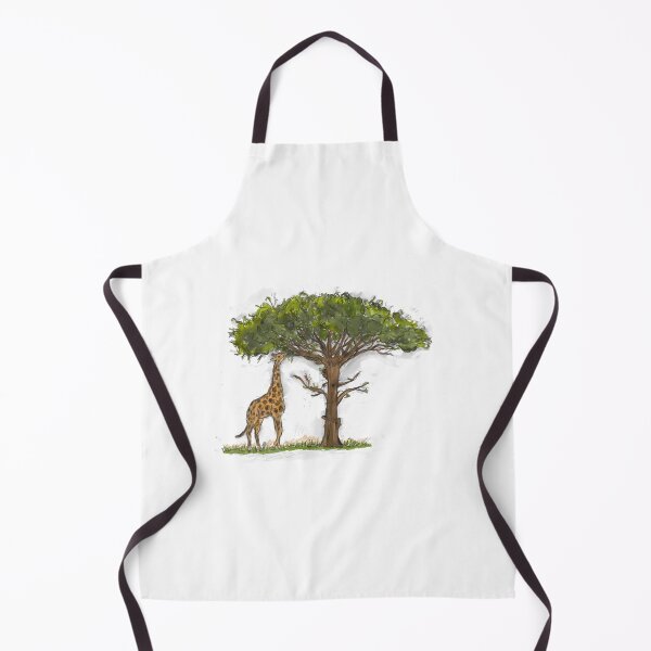 Item preview, Giraffe Eating Acacia Tree Leaves Savanna Wildlife Illustration designed and sold by hopenoli_art.