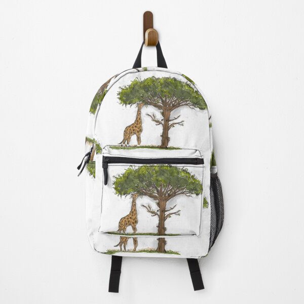 Item preview, Giraffe Eating Acacia Tree Leaves Savanna Wildlife Illustration designed and sold by hopenoli_art.