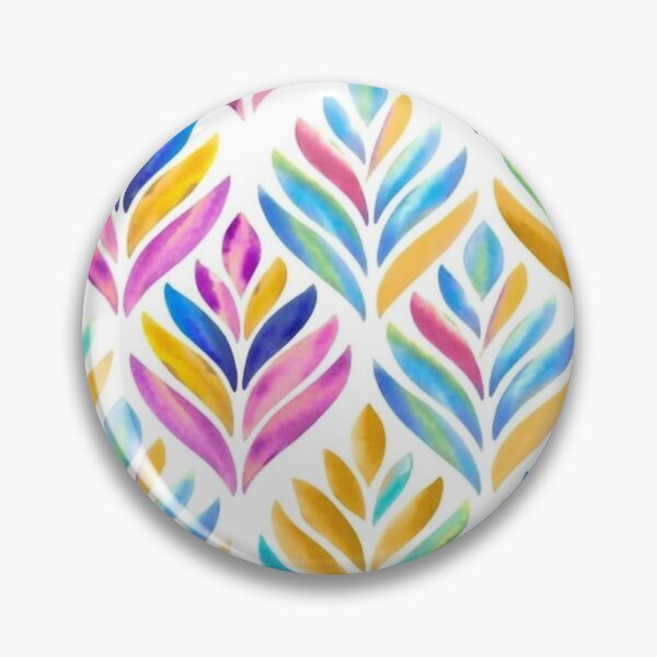 Item preview, Vibrant Colorful Watercolor Leaf Pattern designed and sold by GozdeSoftChaos.