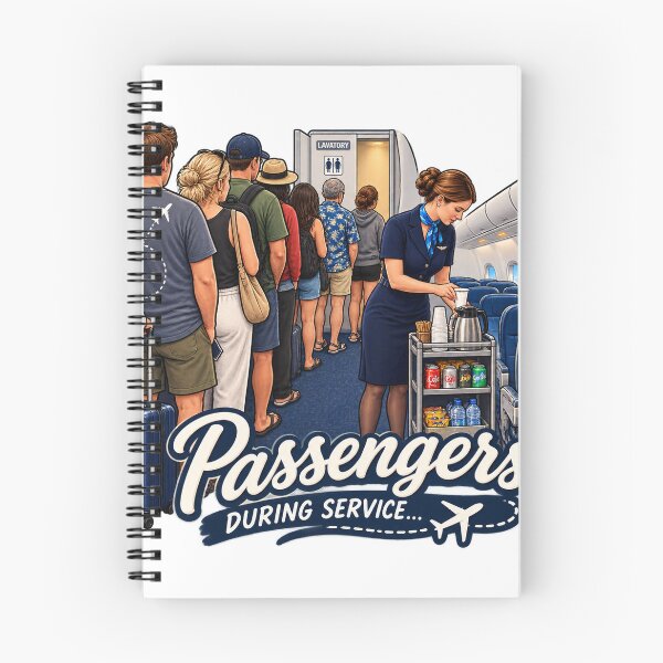 Item preview, Passengers During Service Flight Attendant Life designed and sold by OuterFuselage.