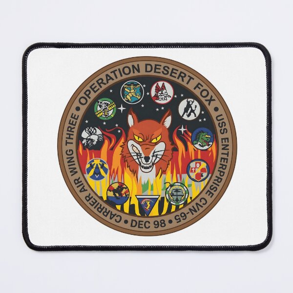 Item preview, US Navy Carrier Air Wing Three Operation Desert Fox USS Enterprise CVN-65 Patch designed and sold by CharlieDesings.