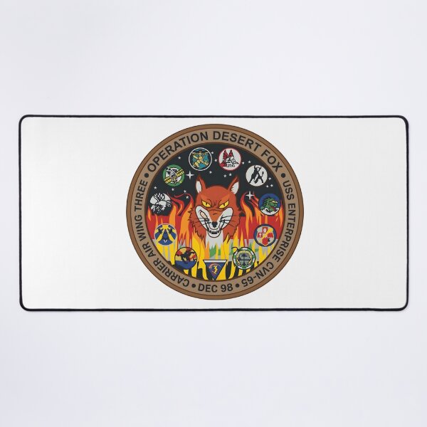 Item preview, US Navy Carrier Air Wing Three Operation Desert Fox USS Enterprise CVN-65 Patch designed and sold by CharlieDesings.