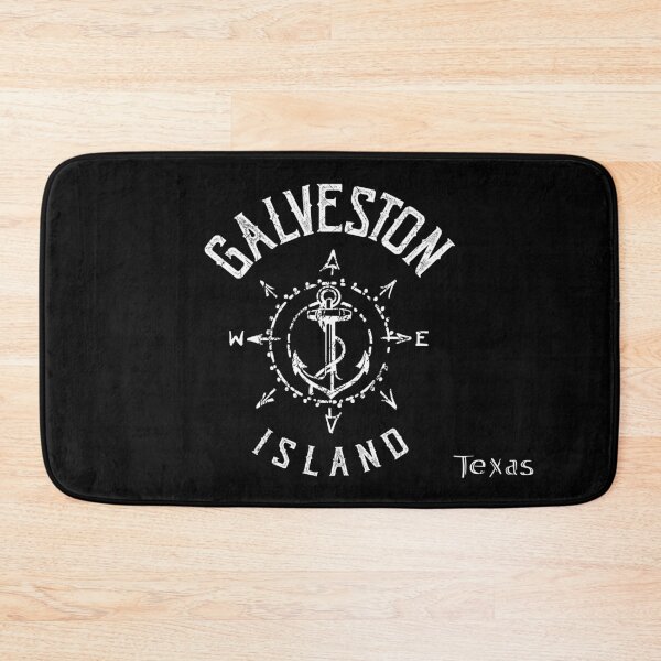 Item preview, Galveston Island Texas, TX Nautical Compass Rose, Lazy Tide Vibe, Sailing Sailboat Anchor Souvenir designed and sold by ArtByBollwitt.