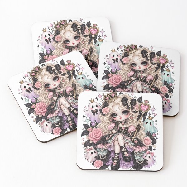 Item preview, Spooky Sweetheart Porcelain Queen | Pastel Gothic Royalty designed and sold by DmaarGroup.