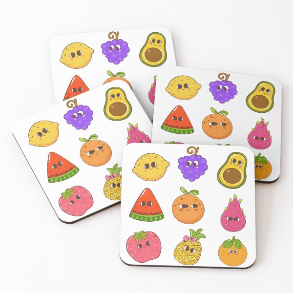 Item preview, Vibrant Cartoon Fruit Clipart Collection with Playful Faces designed and sold by ralietamartani.