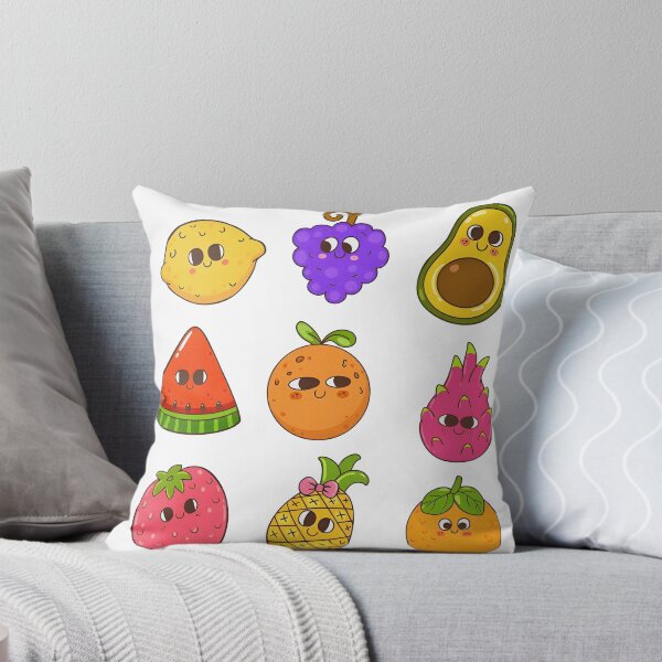 Item preview, Vibrant Cartoon Fruit Clipart Collection with Playful Faces designed and sold by ralietamartani.