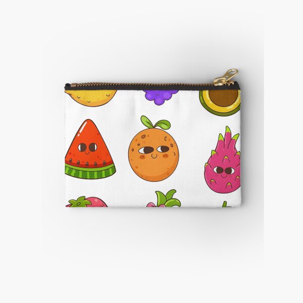 Aperçu de l'œuvre Collection de cliparts de fruits de dessin animé aux couleurs vives et aux visages amusants créée et vendue par ralietamartani.