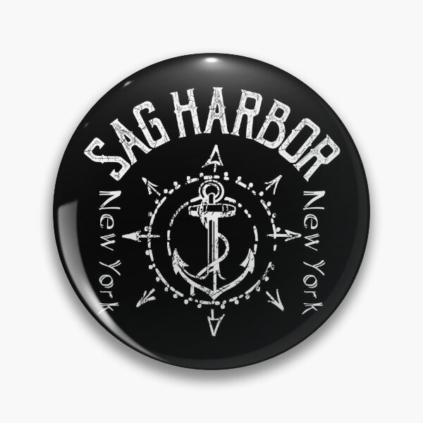 Artikelvorschau, Nautische Kompassrose für Sag Harbor, New York, NY, Lazy Tide Vibe, Souvenir für Segelbootanker entworfen und verkauft von ArtByBollwitt.