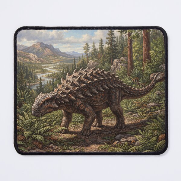 Item preview, Realistic Ankylosaurus Paleoart, Jurassic Dinosaur Illustration I designed and sold by Yaremchuk.