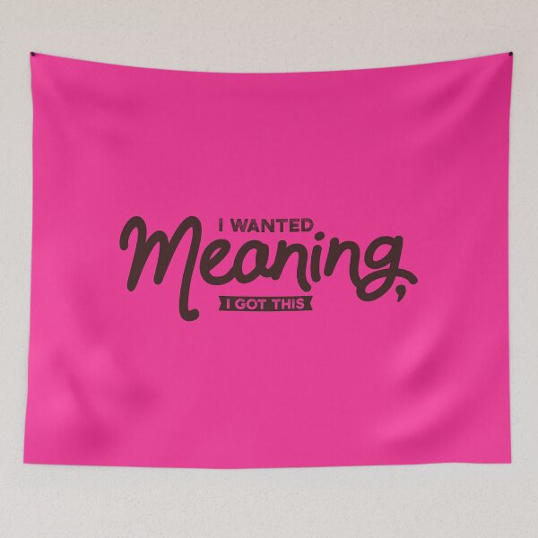 Item preview, The Existential Drop: "I wanted meaning, I got this." designed and sold by knappidesign.