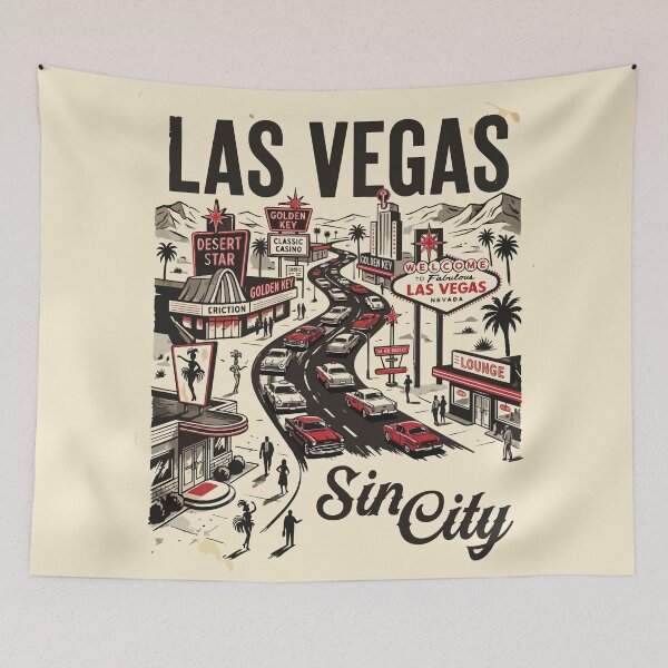 Artikelvorschau, Las Vegas entworfen und verkauft von Trippin-Tito's.