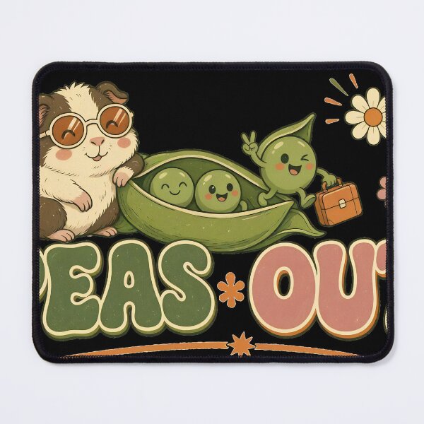 Item preview, Peas Out Cute Guinea Pig Pun designed and sold by davitabros.