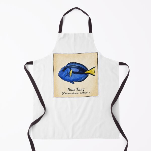 Item preview, Blue Tang Tropical Reef Fish Watercolor Illustration designed and sold by KenworksDigital.