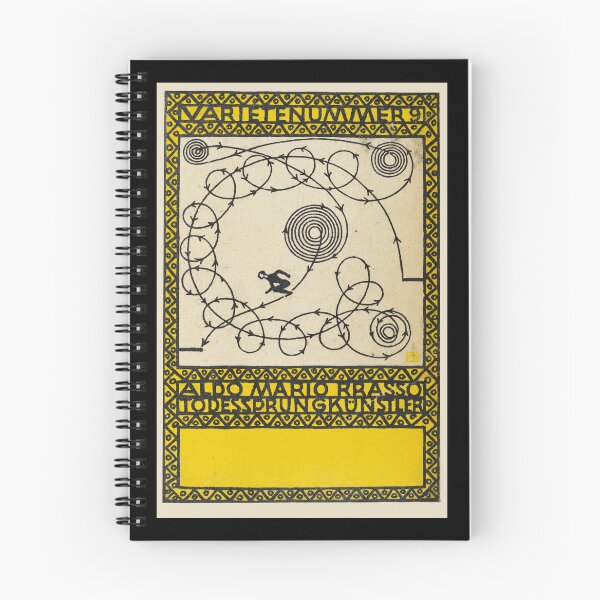 Item preview, Vintage  color lithograph,   Aldo Mario Brasso, "Leap of Death" designed and sold by stevepaint.